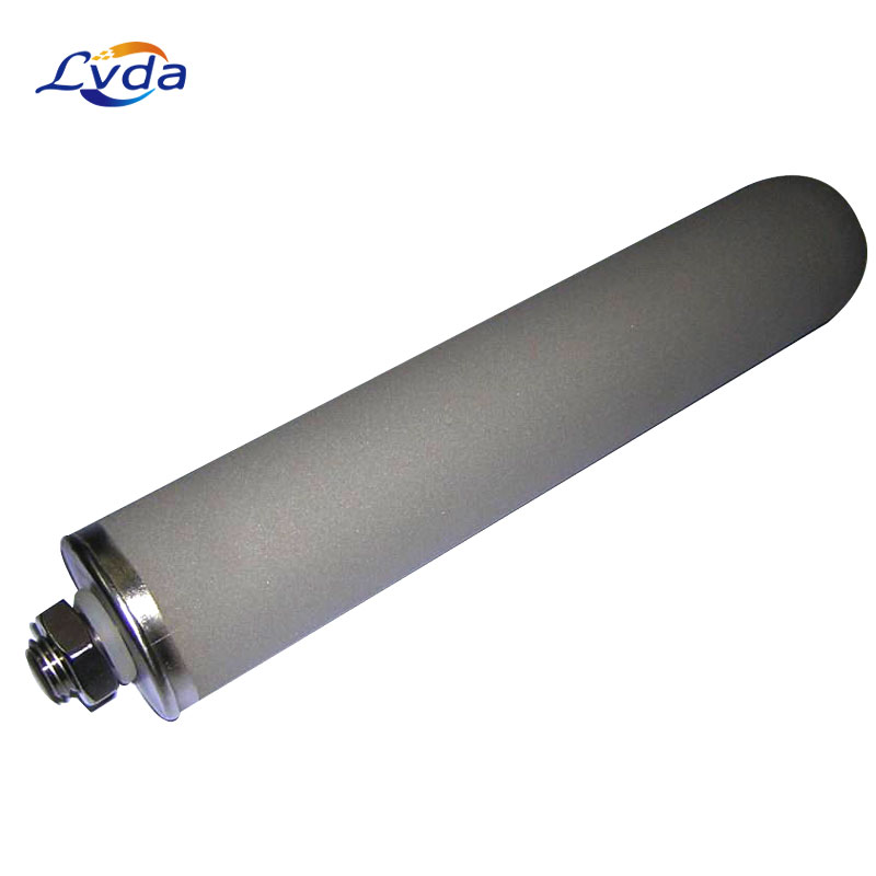 Metal titanium rod filter element