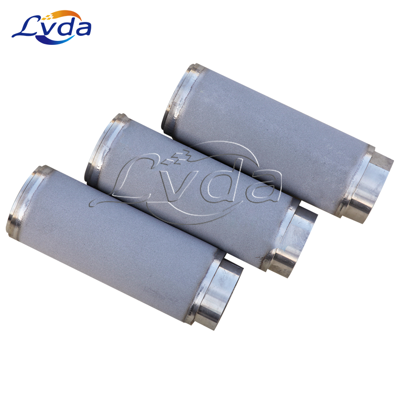 Metal titanium rod filter element