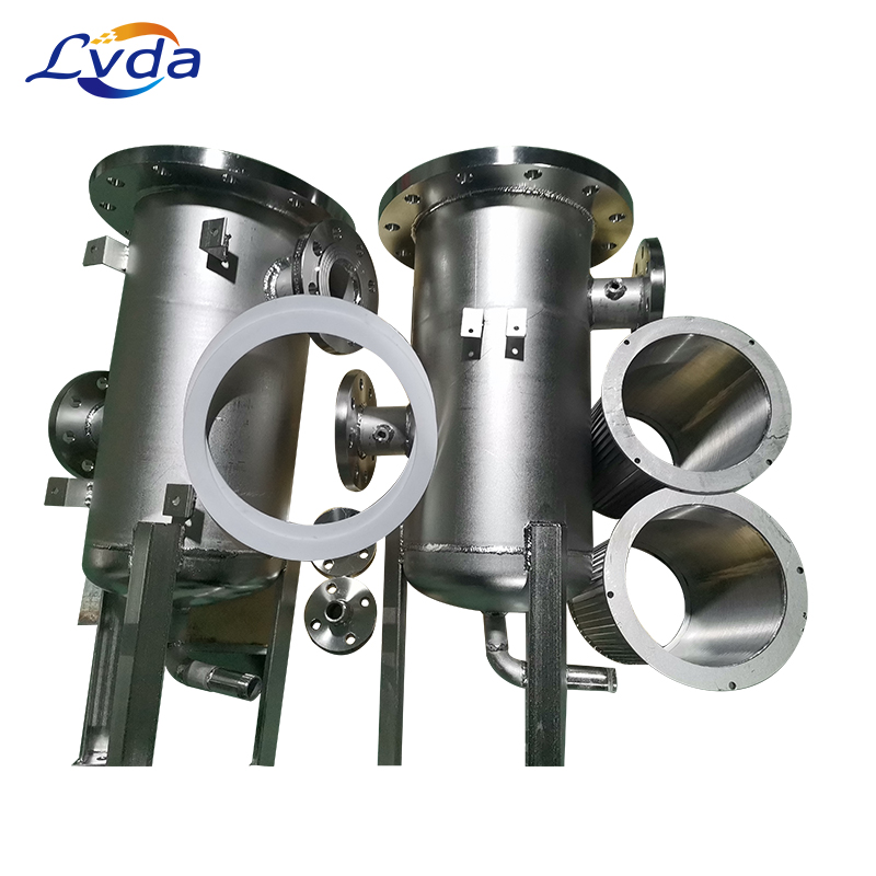 Stainless steel duplex filter for the filtration of liquids