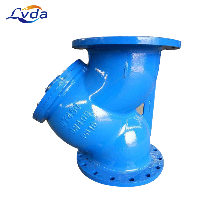 Y-shaped pipeline basket strainer