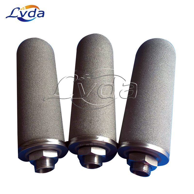 Metal titanium rod filter element