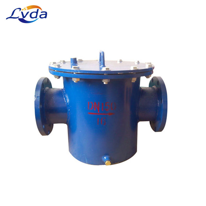 Pipeline basket strainer for multi-media filtration