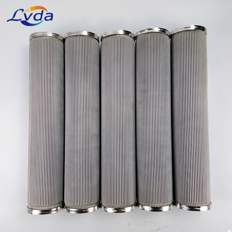 Metal mesh folding wave filter element