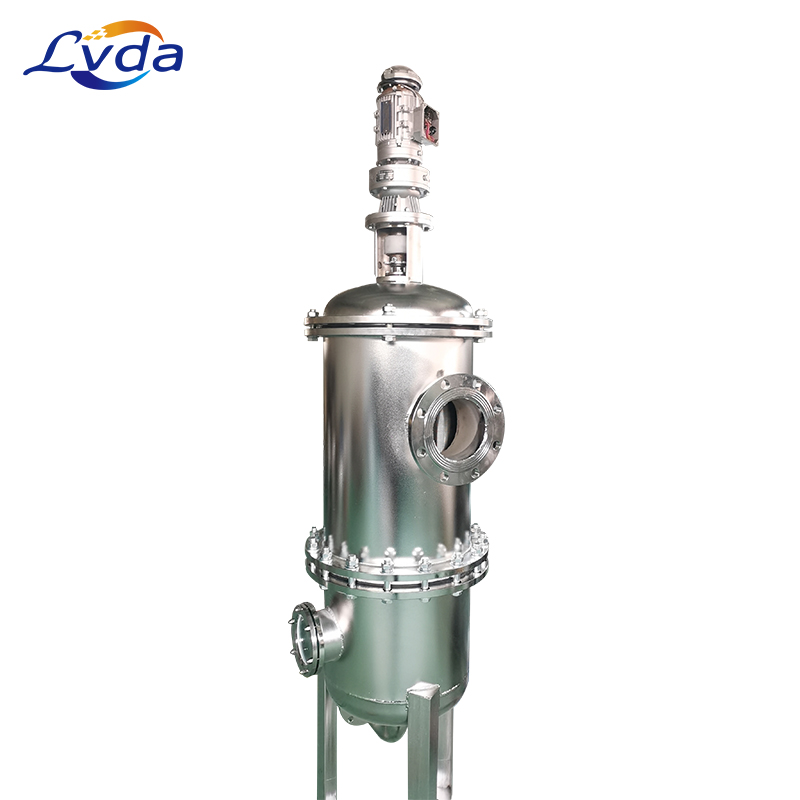 Automatic backwash filter used for high flow/high speed/low viscosity fluids