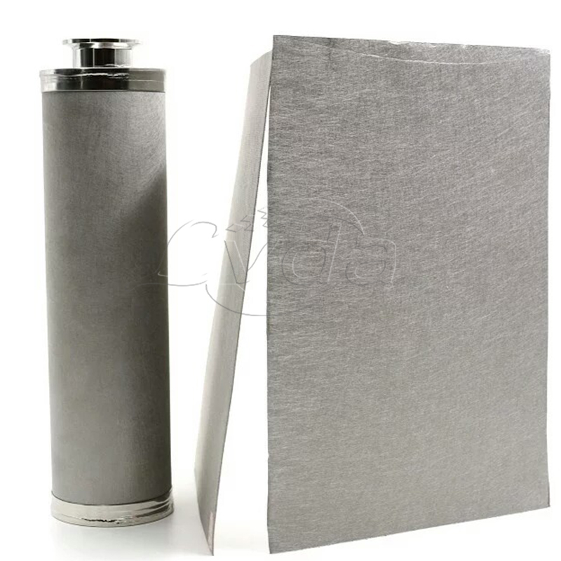 Customize 1 2 5 micron stainless steel sintered metal Wire Mesh filter cartridge