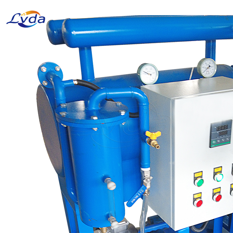 Lubricating oil vacuum drying system