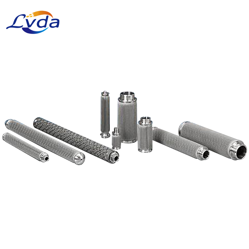 Stainless steel filtrafine pleated filter cartridge