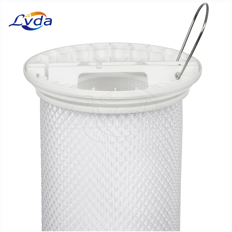 High flow pleated filter cartridge