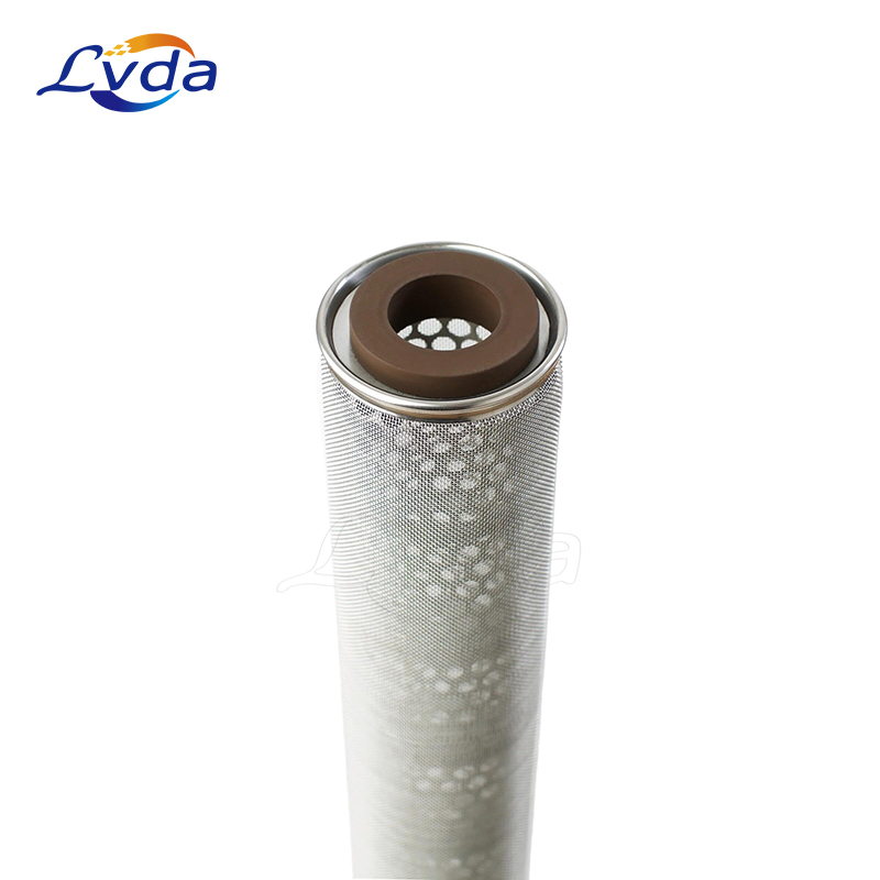 Stainless steel filtrafine pleated filter cartridge