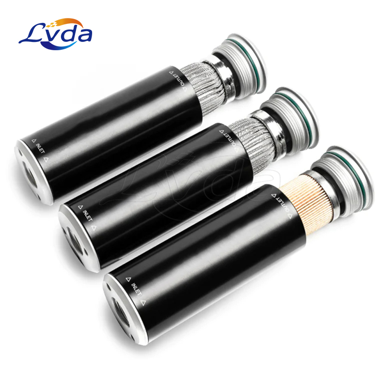 Stainless steel inline filter cartridge