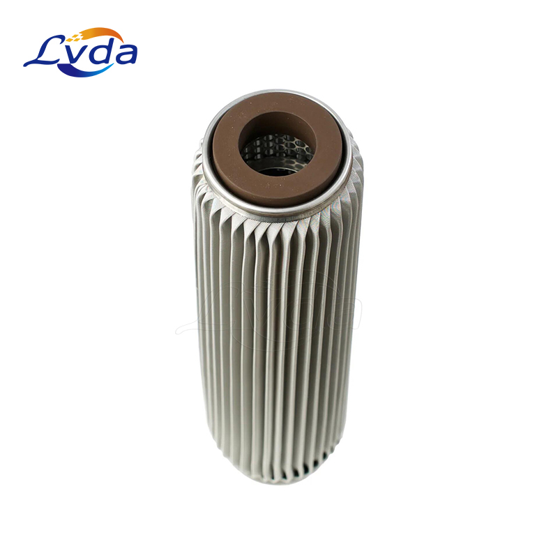 Stainless steel filtrafine pleated filter cartridge