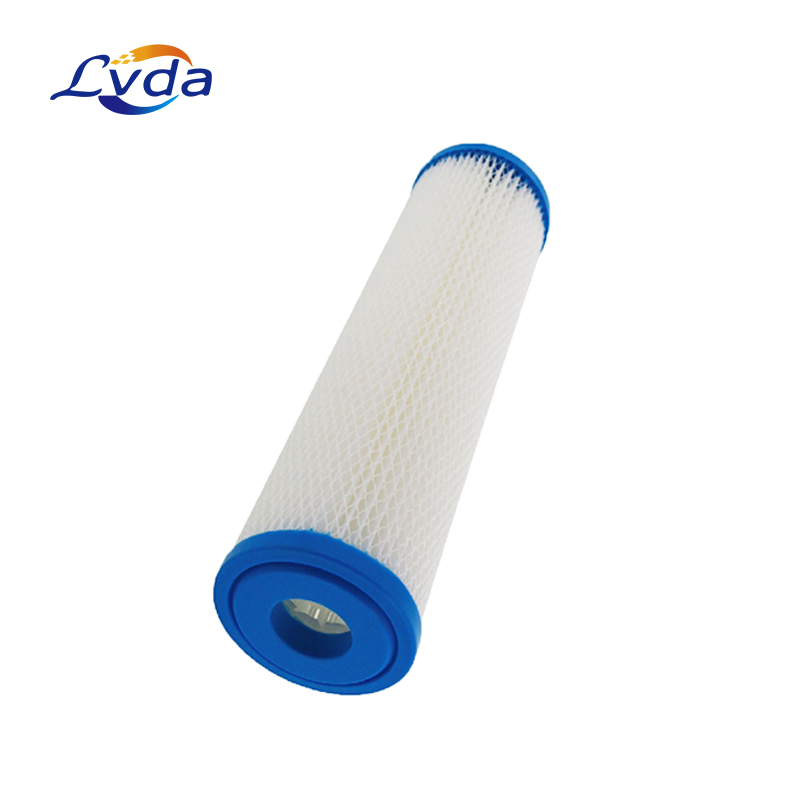 High performance water pleated filter cartridge