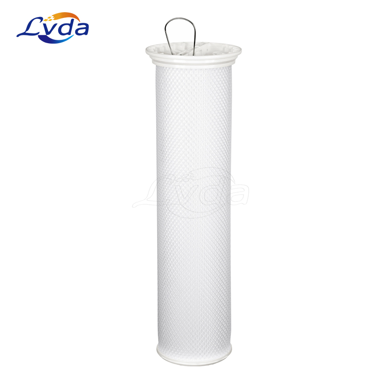 High flow pleated filter cartridge