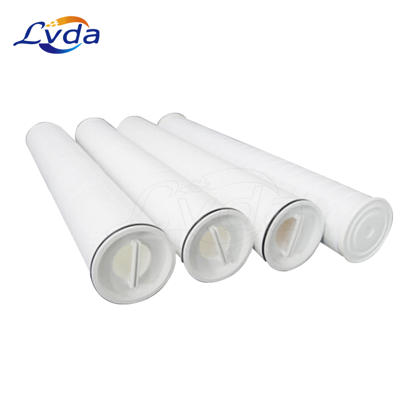 Fiber pleated filter cartridge