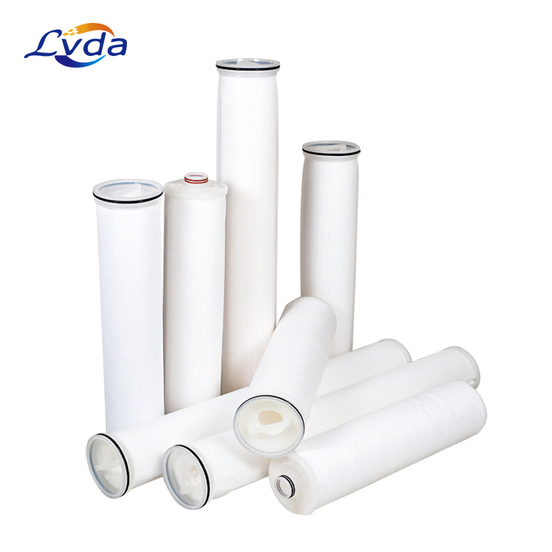 High flow pleated filter cartridge