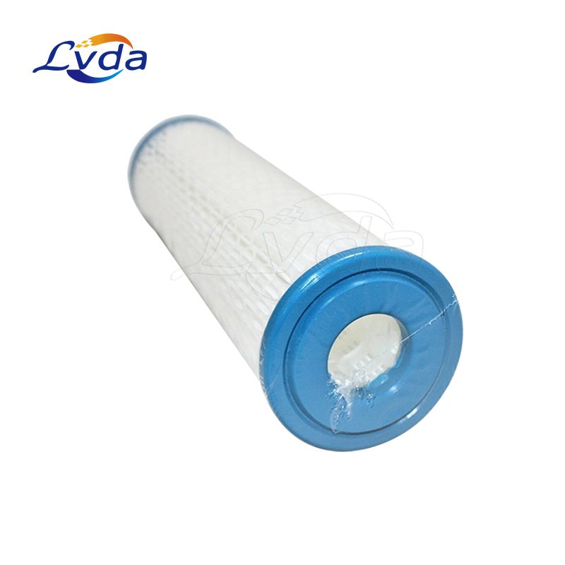 High performance water pleated filter cartridge