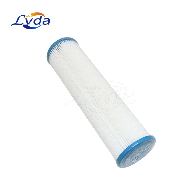High performance water pleated filter cartridge