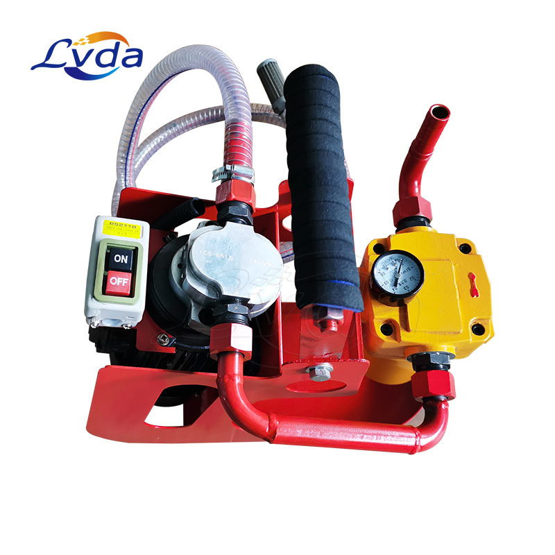 Handheld portable filtrating system for hydraulic machine