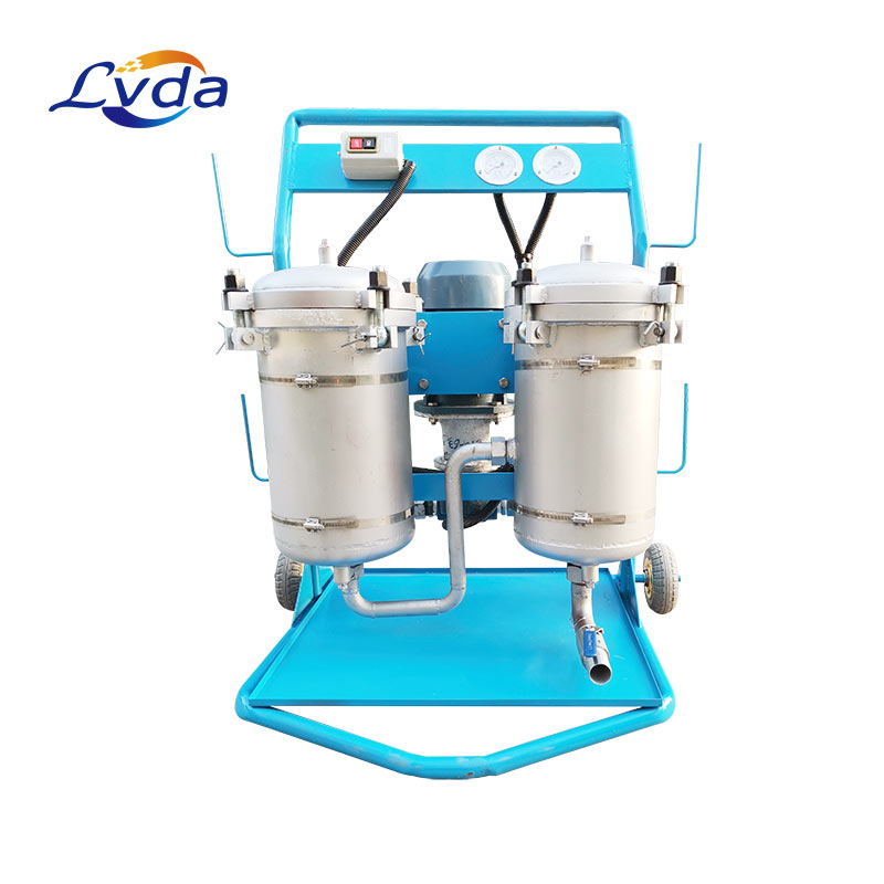 Mineral oil filter mobile compact system trolley