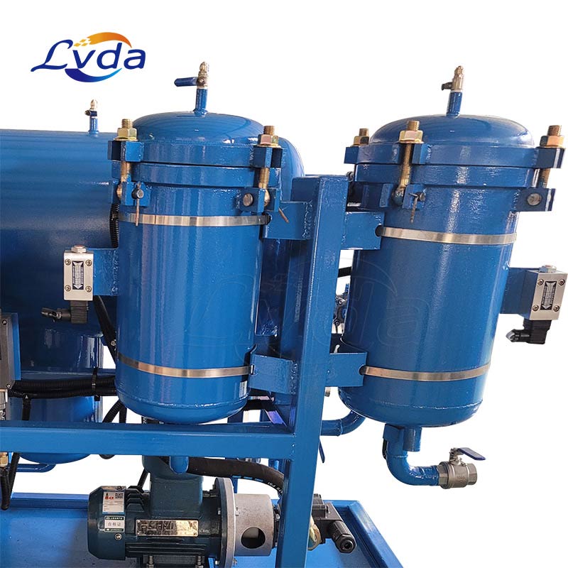 Waste engine oil coalescing dehydration purifier