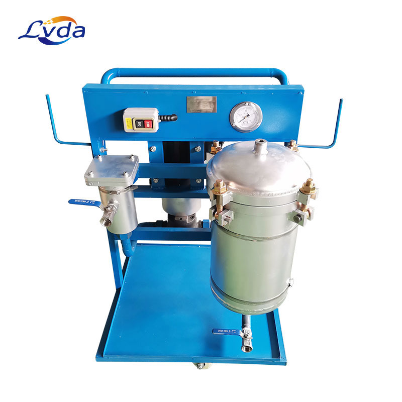 Gear lube oil filter trolley purifier