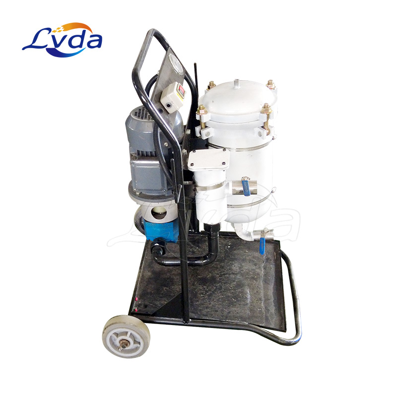 Fire-resistant hydraulic oil purification compact unit skid