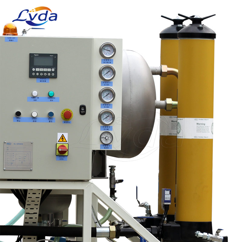 Cooking oil coalescing dewatering purification machine