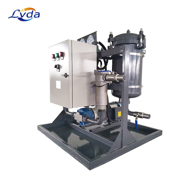 Mobile pneumatic cartridge filtration and purification skid