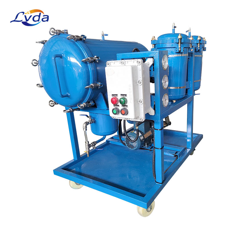 Stainless steel turbine oil coalescing purifier