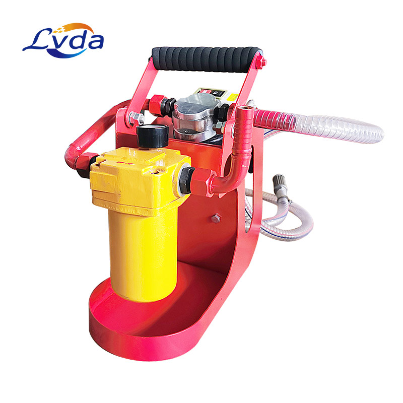 Lube oil filtration portable motor