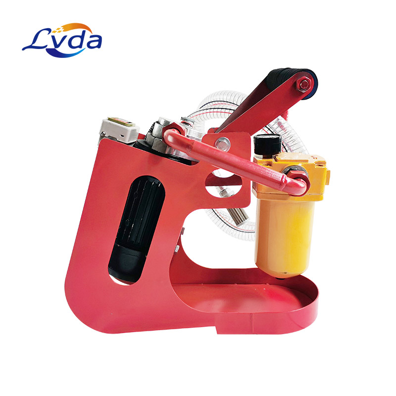 Mini type hand held oil filter machine
