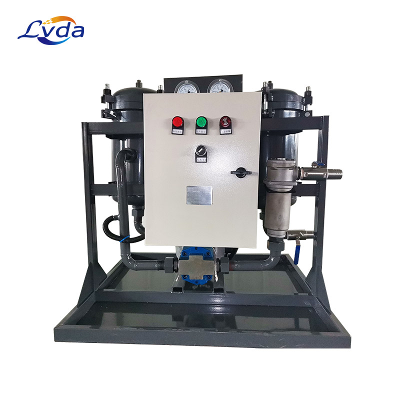 Mobile portable hydraulic/lubrication oil purifier skid