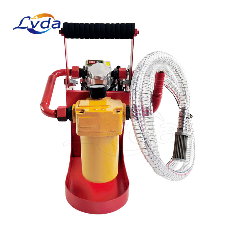 Portable hydraulic oil transfer and filtration unit
