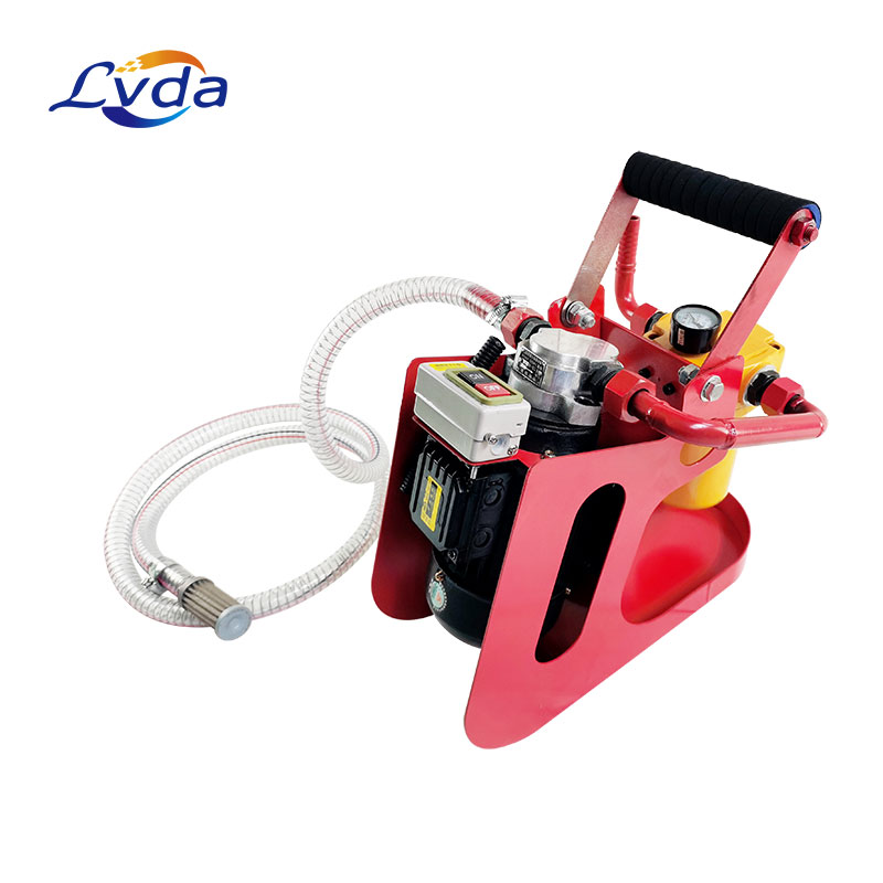 Portable lube oil purifier apparatus used in lubricating oil system