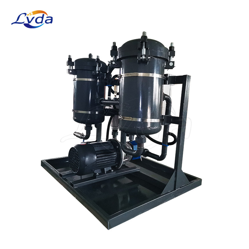 Mobile portable hydraulic/lubrication oil purifier skid