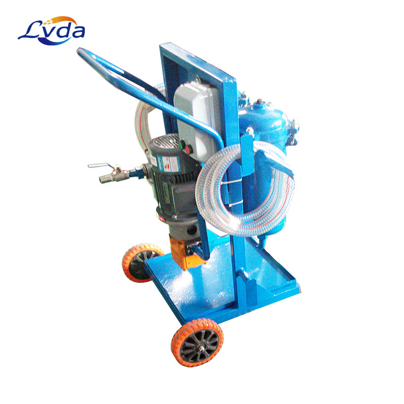 Portable hydraulic and lubrication filter cart/trolley
