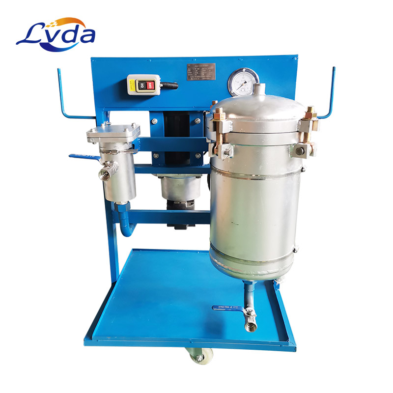 Mobile filter system for glycerine