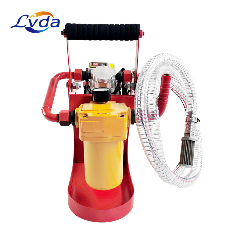 Portable hand-held diesel transfer & filtration system unit