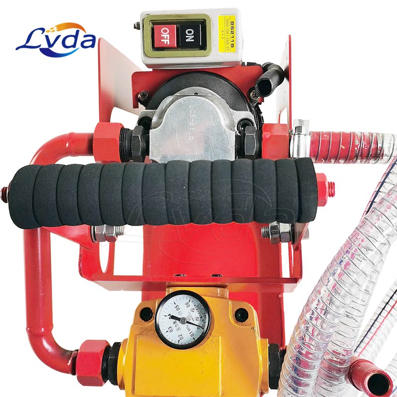 Portable oil filter machine oil transfer pump set