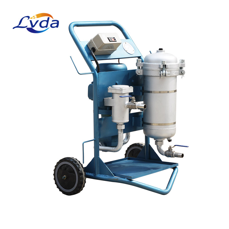Mobile oil filter cart oil filtration trolley