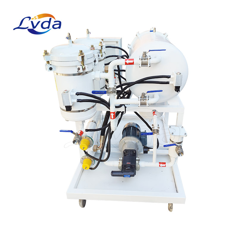 Liquid-liquid coalescing oil skimmer coalescer separator system