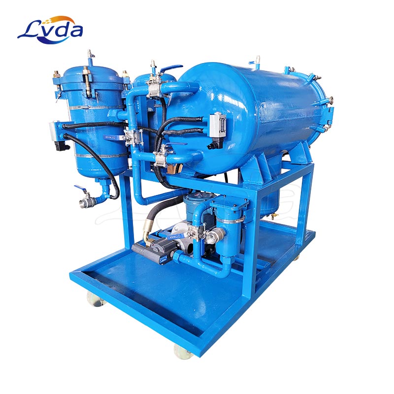 Lube oil coalescer seperation system