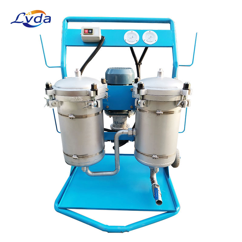 Industrial oil impurity removal small cart oil filter
