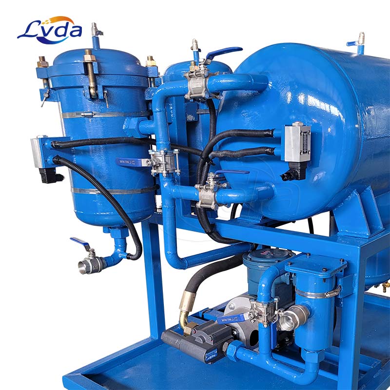 Non-heating type light fuel oil purifier machine with coalescing separator filter