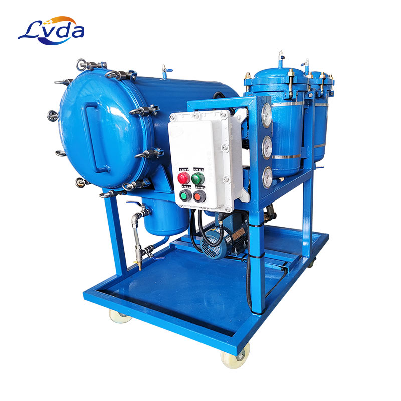 Hydraulic system coalescence dehydration oil filtration machine