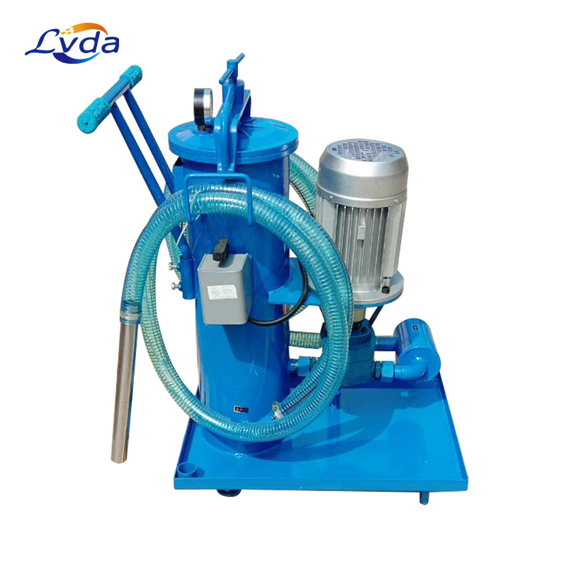 Intelligent portable oil filtration system with particle counter