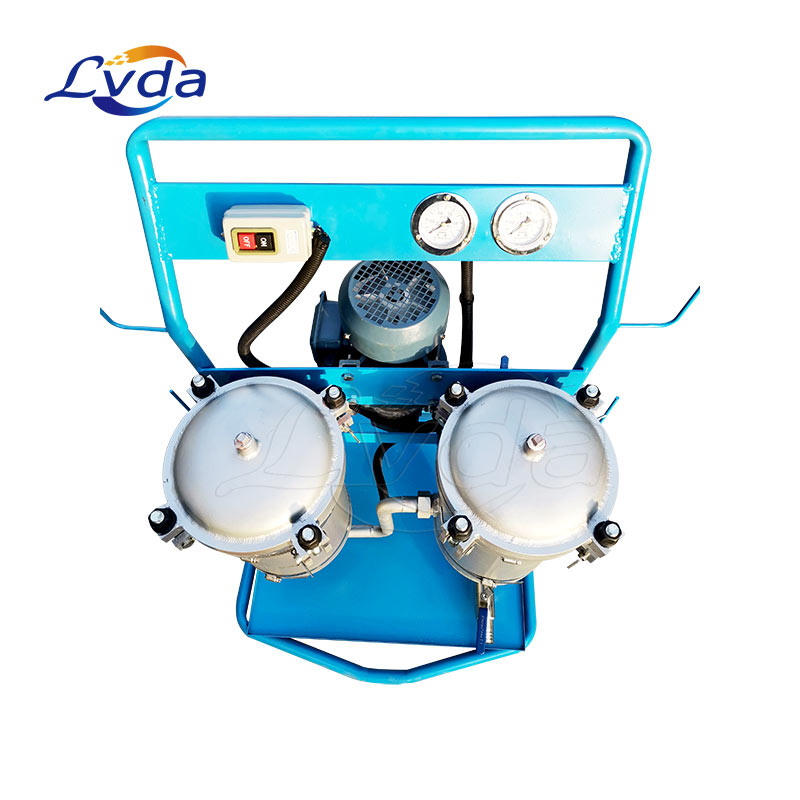 Mineral oil filter mobile compact system trolley