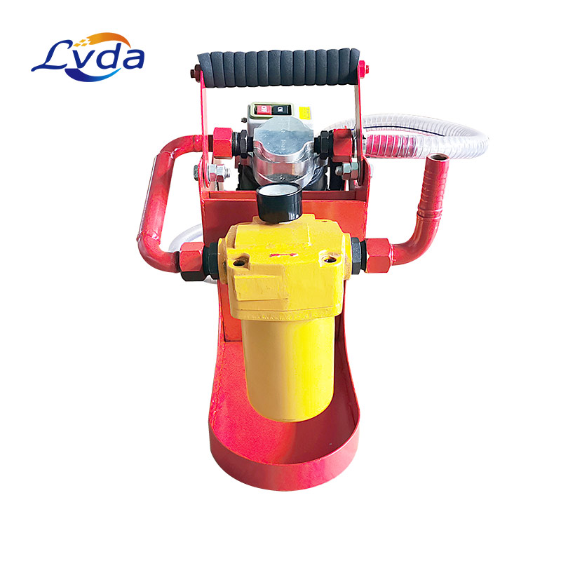 Hand held industrial oil filtration system unit