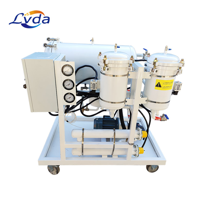 High viscosity lubricating oil coalescence vacuum oil purifier