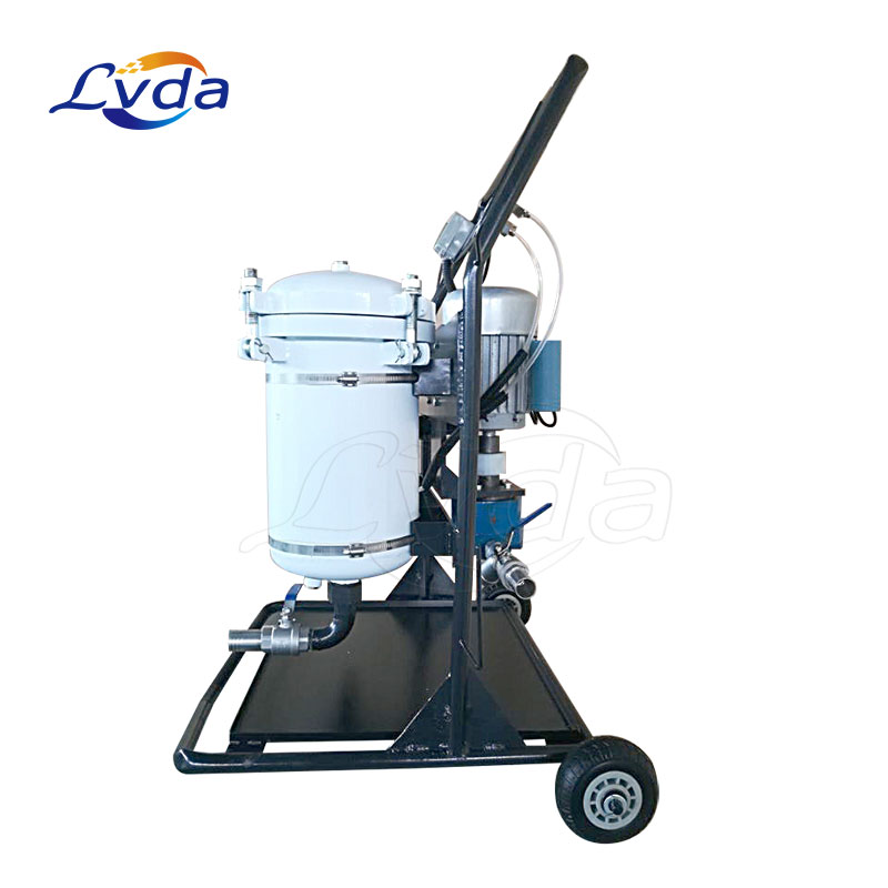 A trolley for lube and dielectric insulation oil filtration and purification